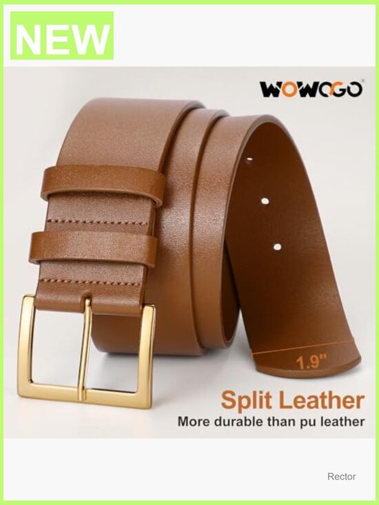 Wide Leather Belt for Women Chunky 1.9\